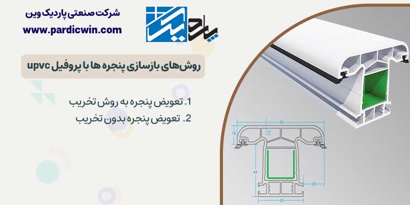 روش‌های بازسازی پنجره ها با پروفیل upvc