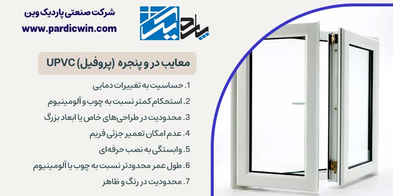 معایب پروفیل و درب پنجره دوجداره یو پی وی سی
