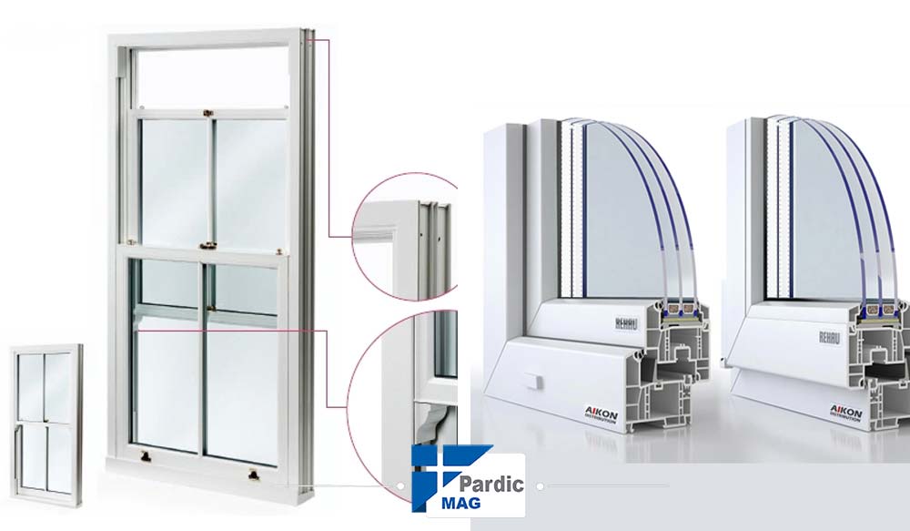 پروفیل UPVC در و پنجره 