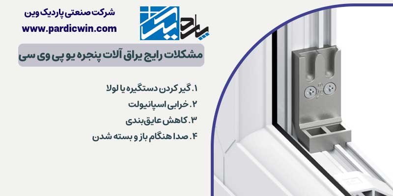 مشکلات رایج یراق آلات پنجره upvc | پاردیک وین