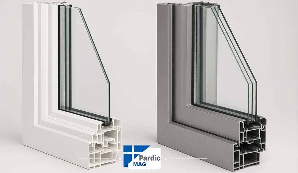 مقایسه پنجره دوجداره UPVC با پنجره آلومینیومی ترمال بریک | پاردیک وین