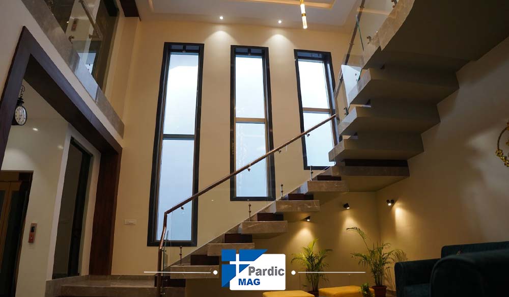 پنجره دوجداره راه پله دوبلکس | پاردیک وین