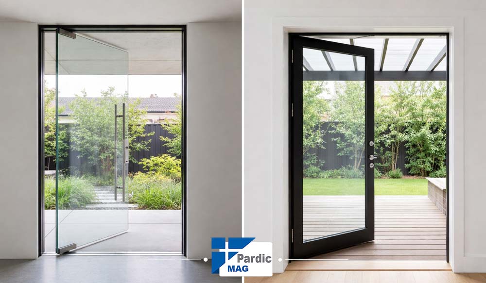 تفاوت درب پیوت و لولایی | پاردیک وین