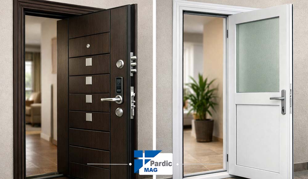 تفاوت درب آلومینیوم ضد سرقت با مدل معمولی ( ساده) | پاردیک وین